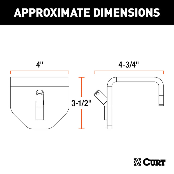 CURT Weight Distribution Hitch Clamp-On Hookup Brackets Model 17003