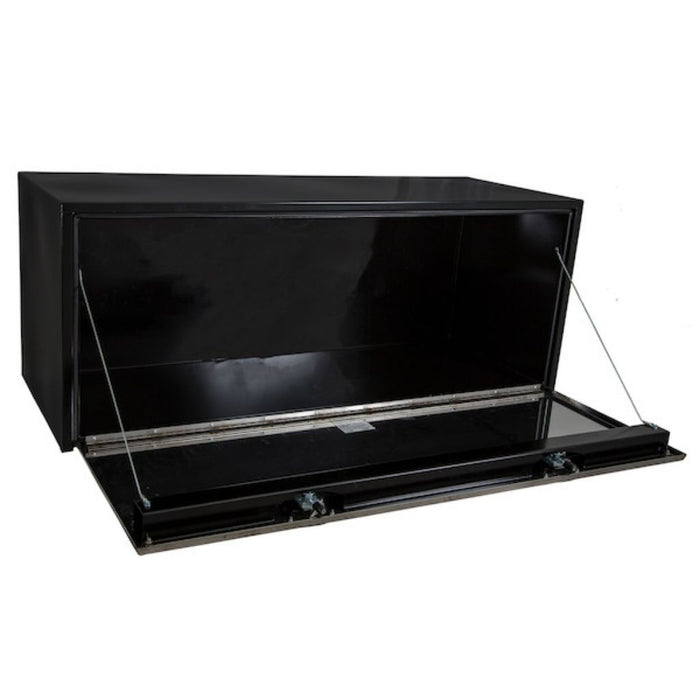 Buyers Products 18x18x48 Inch Black Steel Underbody Truck Box With Stainless Steel Door 1702710