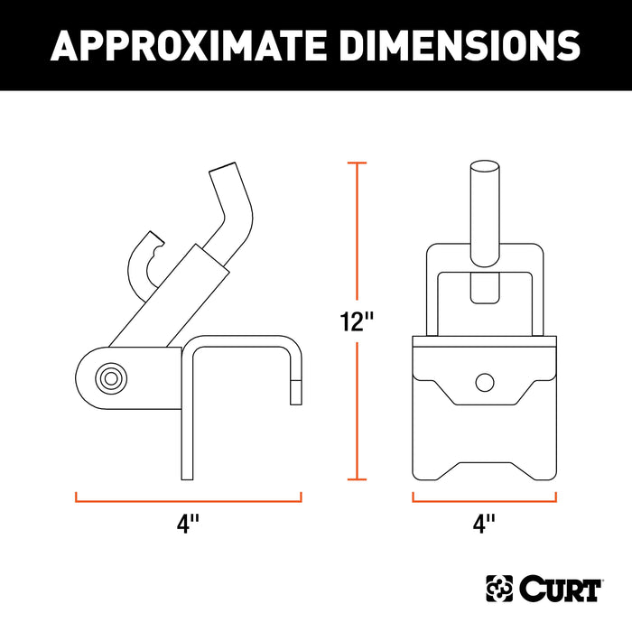 CURT Replacement Weight Distribution Hitch Hookup Brackets Model 17208