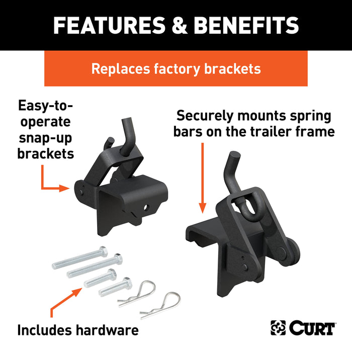 CURT Replacement Weight Distribution Hitch Hookup Brackets Model 17208