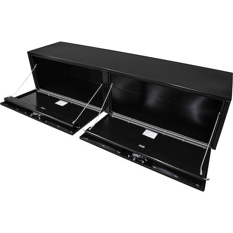 Buyers Products 18x18x72 Inch Black Steel Underbody Truck Box With 3-Point Latch 1732320