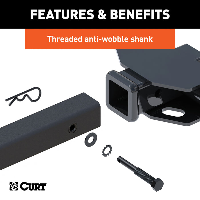 CURT Secure Locking Tray-Style Trailer Hitch Bike Rack Mount, Fits 2-Inch Receiver, 4 Bicycles Model 18087