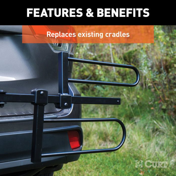 Cut Bike Rack CURT Tray-Style Bike Rack Cradles for Fat Tires Up to 4-7/8 Inches Wid ...