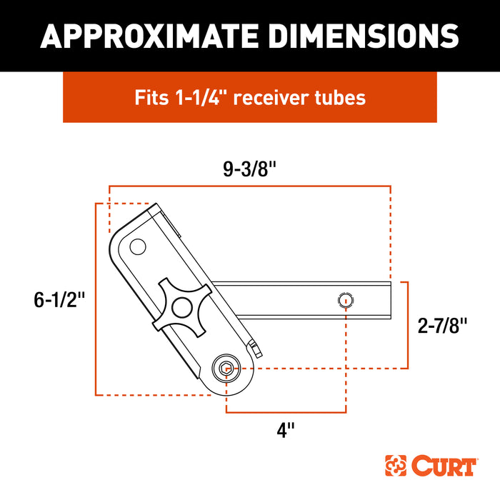 CURT ActiveLink 1-1/4" Receiver Shank Model 18401