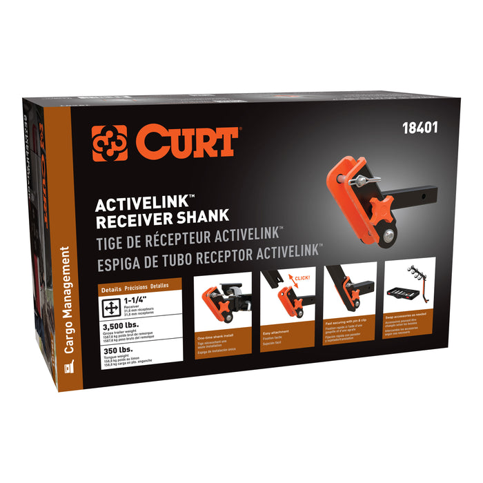 CURT ActiveLink 1-1/4" Receiver Shank Model 18401