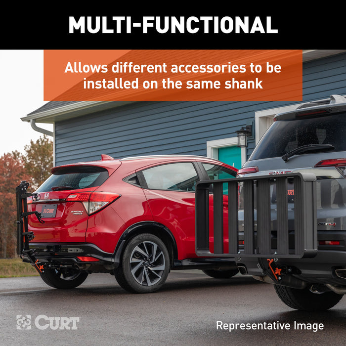CURT ActiveLink SE Hitch-Mounted Bike Rack, 2 Bikes, 2" Shank Model 18410