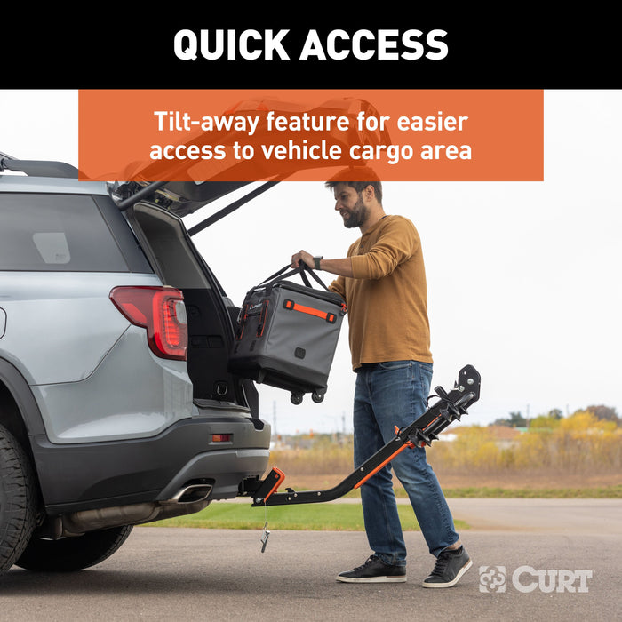 CURT ActiveLink SE Hitch-Mounted Bike Rack, 2 Bikes, 2" Shank Model 18410