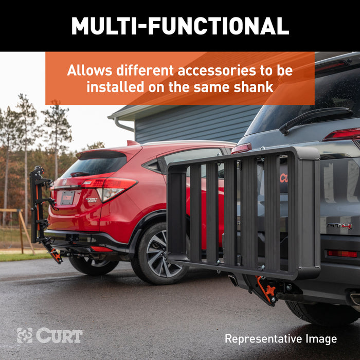 CURT ActiveLink Ultra Hitch-Mounted Bike Rack, 2 or 4 Bikes, 2" Shank Model 18412