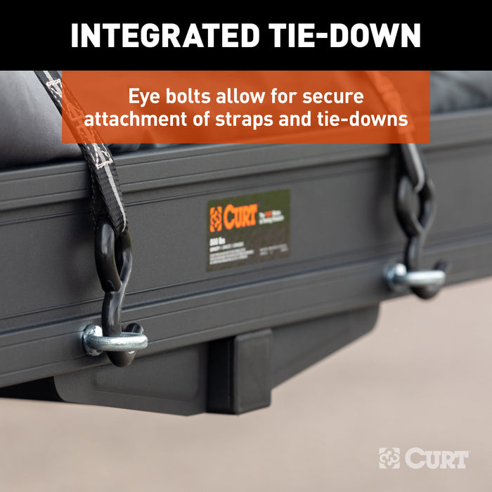 CURT ActiveLink 49" x 22" Aluminum Cargo Carrier, Fits 2" Receiver Model 18415