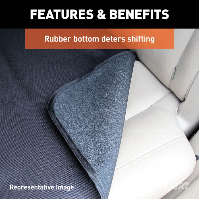 CURT Seat Defender 58-Inch x 63-Inch Grey Waterproof Universal Extra-Large Bench Truck Seat Cover Protector Model 18520