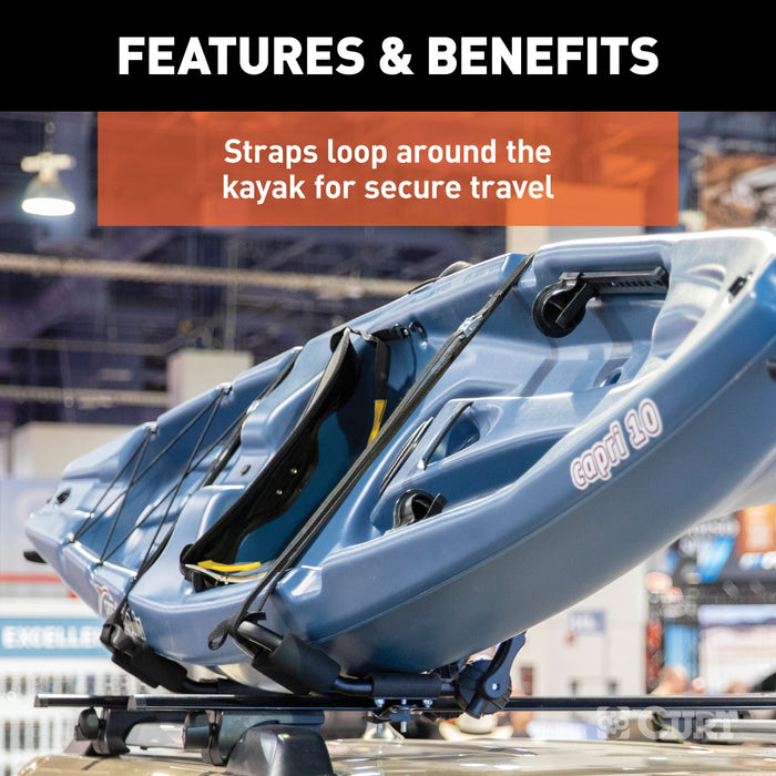 CURT Replacement 18320 Safety Straps For Kayak Holder - 2 - Pack Model 19235