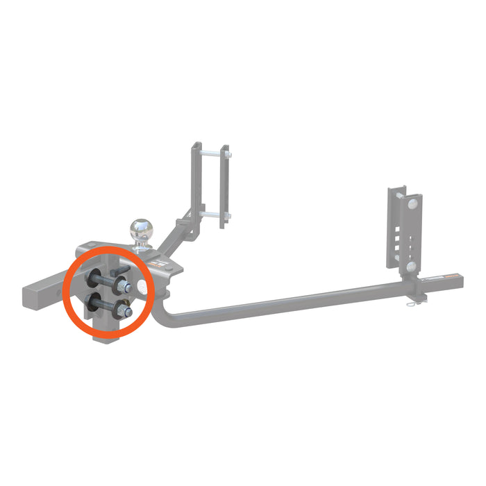 CURT Replacement TruTrack 2P Weight Distribution Hitch Hardware Kit Model 19278