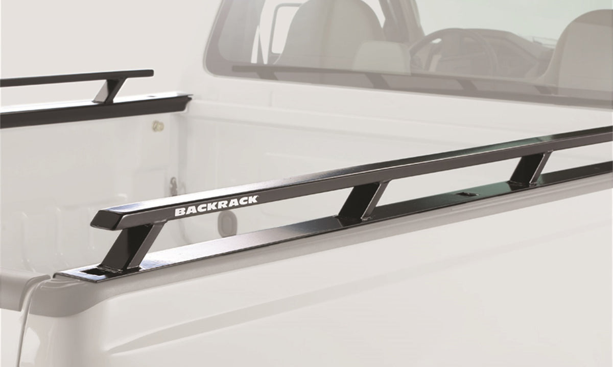 BACKRACK Side Rails Standard; 8.2 Ft. Bed; 17-22 Ford SuperDuty Alumin ...