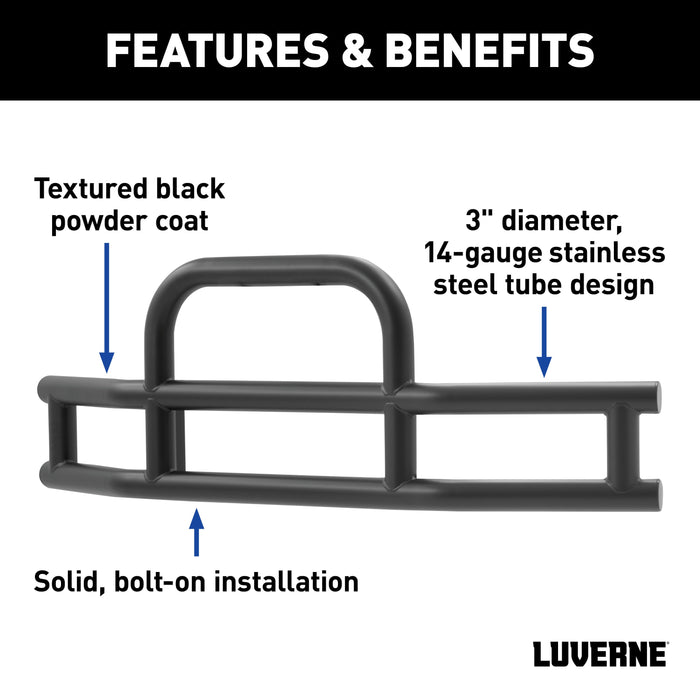 Luverne Tuff Guard Black Stainless Van Grille Guard Select Ford Transit-150 250 350 Model 205530-205920