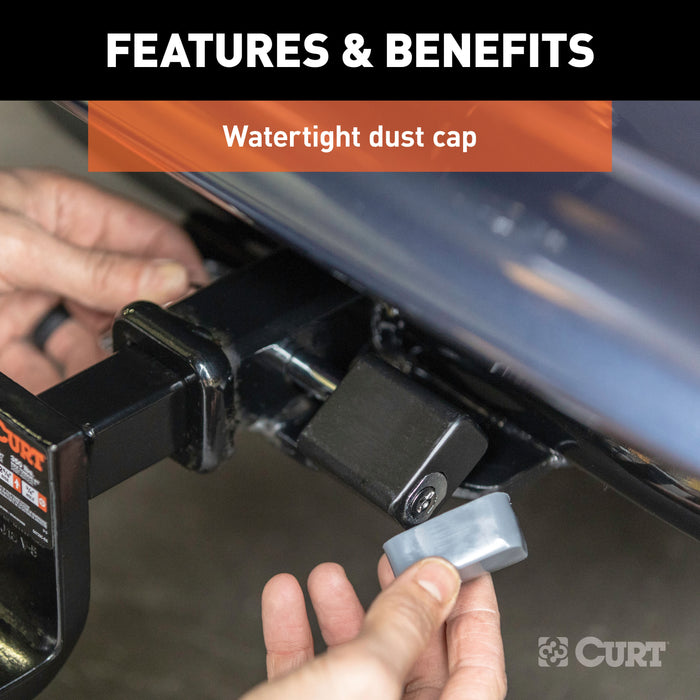 CURT Trailer Hitch Lock, 1/2-Inch Pin Diameter, Fits 1-1/4-Inch Receiver Model 23020