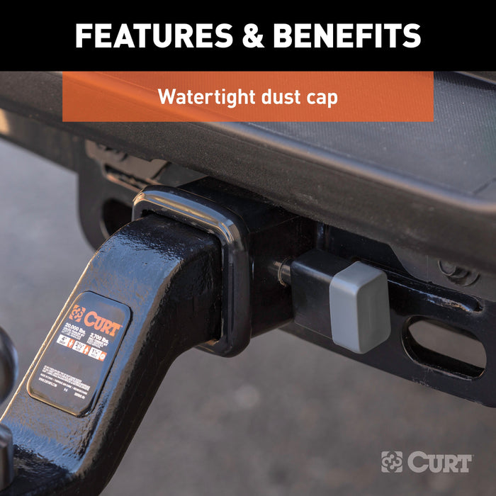 CURT Trailer Hitch Lock, 5/8-Inch Pin Diameter, Fits 2, 2-1/2 or 3-Inch Receiver Model 23021