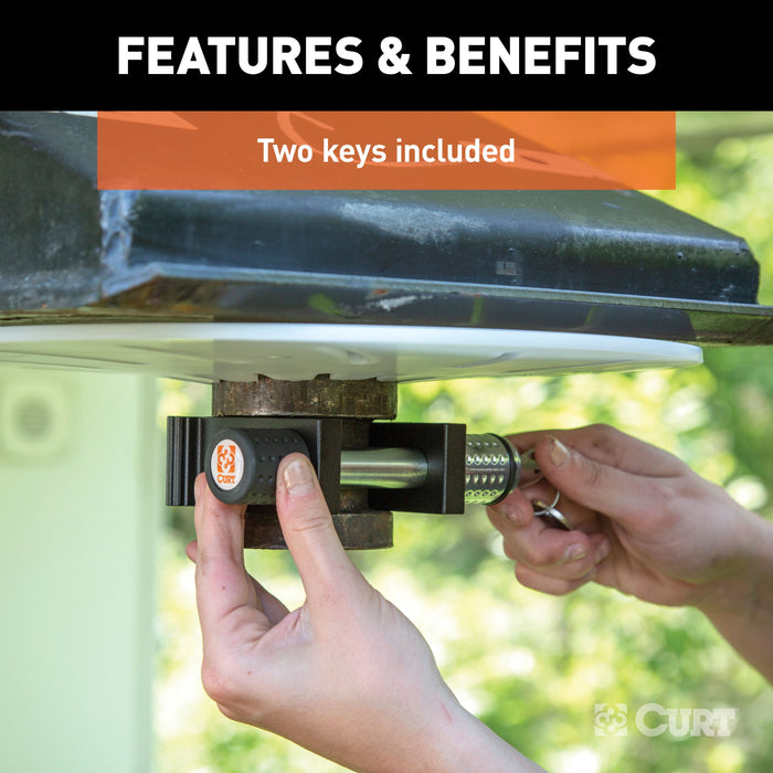 CURT 5th Wheel Trailer Lock for 2-Inch King Pin Model 23255