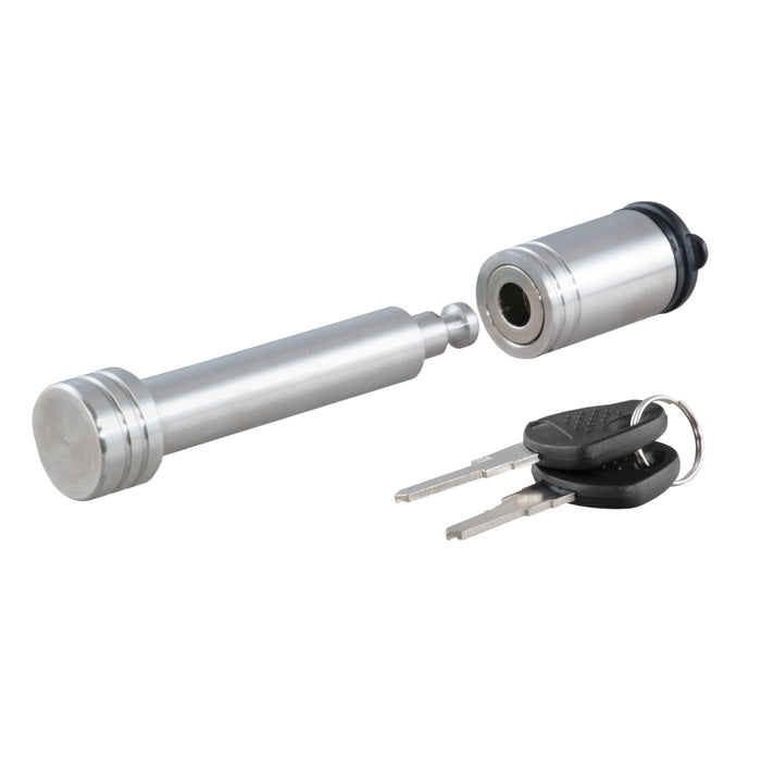 CURT Stainless Steel Trailer Hitch Lock, 5/8-Inch Pin Diameter, Fits 2-Inch Receiver Model 23516