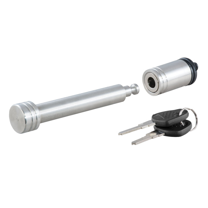 CURT Stainless Steel Trailer Hitch Lock, 5/8-Inch Pin Diameter, Fits 2 or 2-1/2-Inch Receiver Model 23519