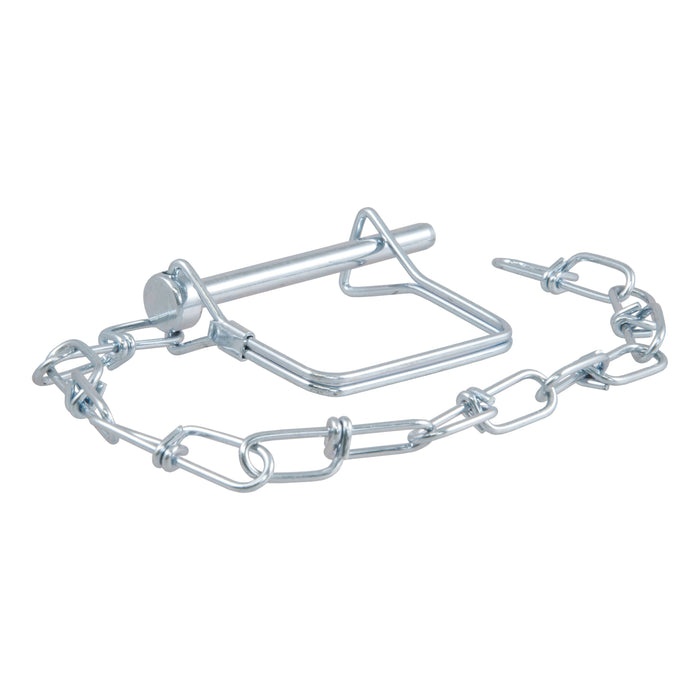CURT Trailer Coupler Pin with 12-Inch Chain, 1/4-Inch Diameter x 2-3/4-Inch Long Model 25013