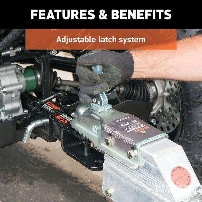 CURT Straight Tongue Trailer Coupler for 2-Inch Channel, 2-In Hitch Ball, 3,500 lbs Model 25153