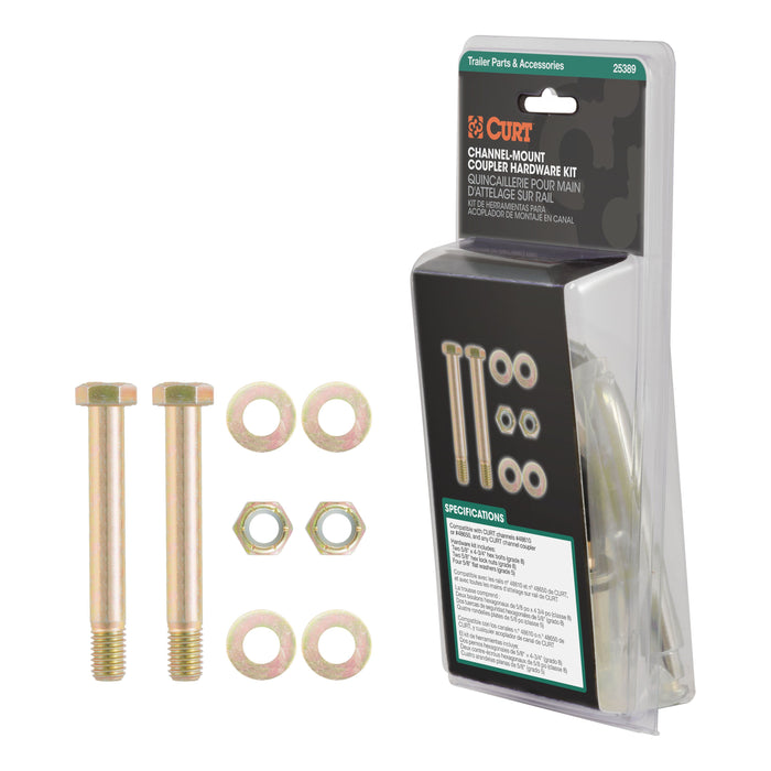 CURT Channel-Mount Adjustable Trailer Coupler Hardware Kit Model 25389