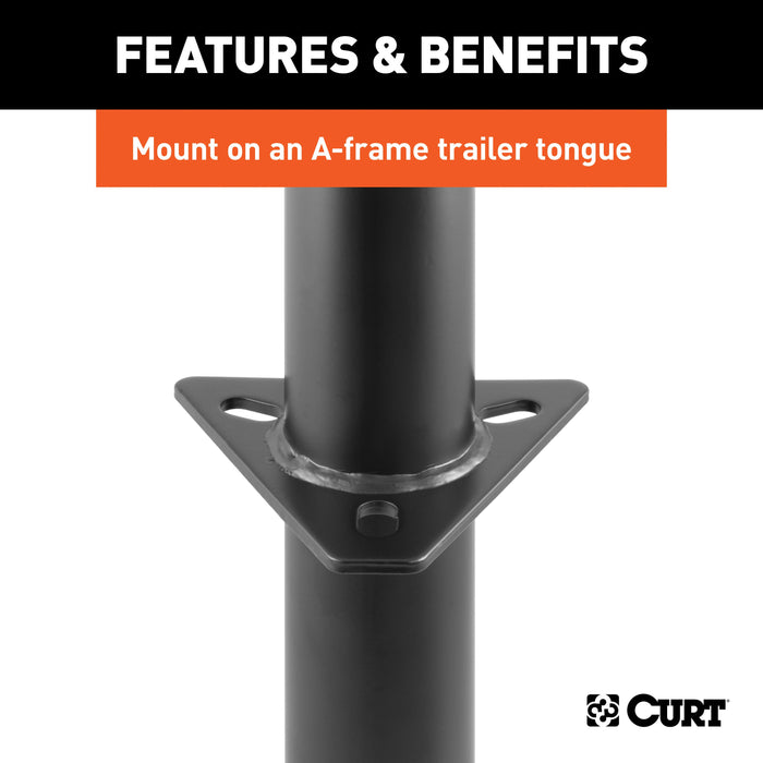 CURT A-Frame Trailer Jack, 3,000 lbs. Support Capacity, 14-3/4 Inches Vertical Travel Model 28202
