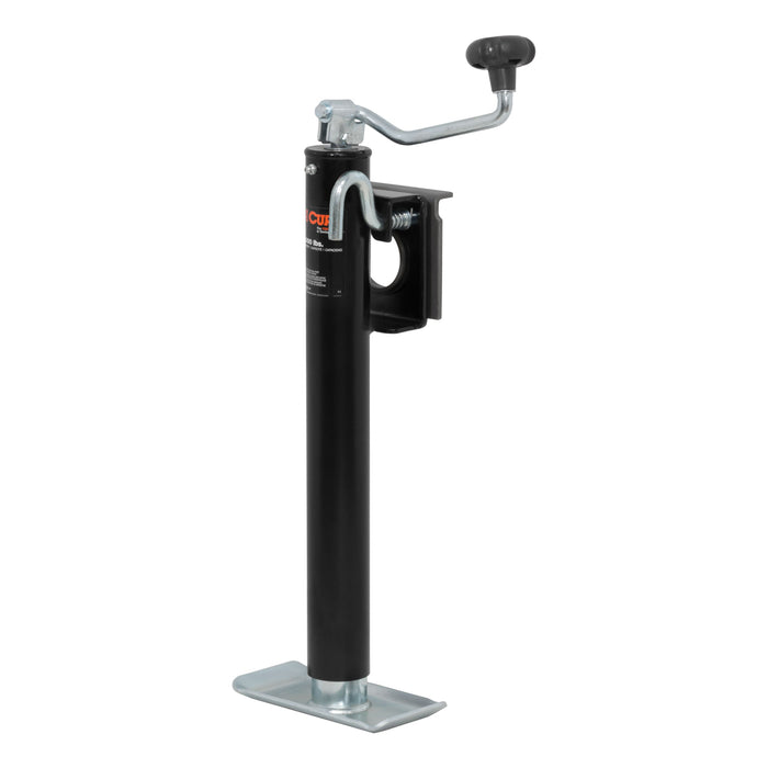 CURT Weld-On Bracket-Style Swivel Trailer Jack, 3,000 lbs. Support Capacity, 15-1/4 Inches Vertical Travel Model 28304
