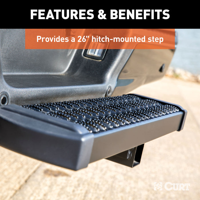 CURT Grip Step 26-Inch Hitch Step for 2-Inch Receiver Model 32001