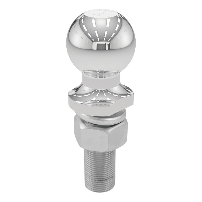 CURT Chrome Trailer Hitch Ball, 6,000 lbs, 2-Inch Diameter, 1 x 3-Inch Shank Model 40020