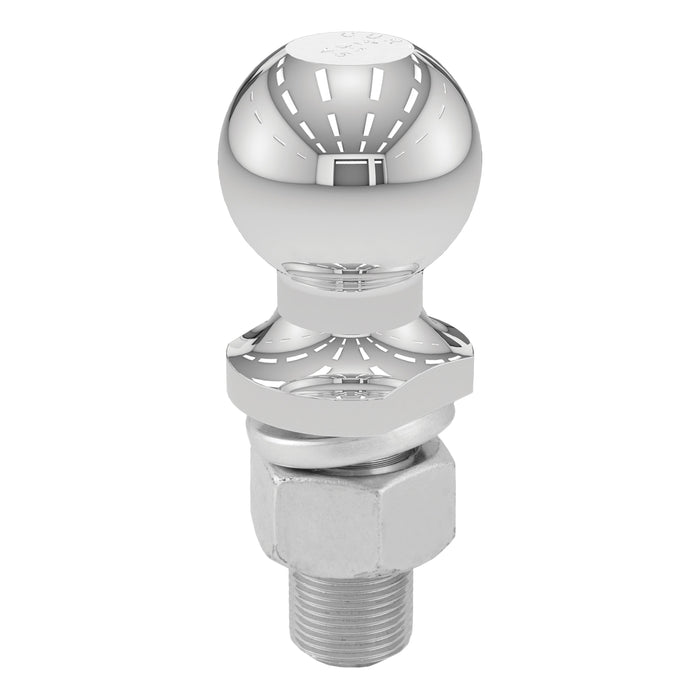 CURT Chrome Trailer Hitch Ball, 12,000 lbs, 2-Inch Diameter, 1 x 2-1/4-Inch Shank Model 40038