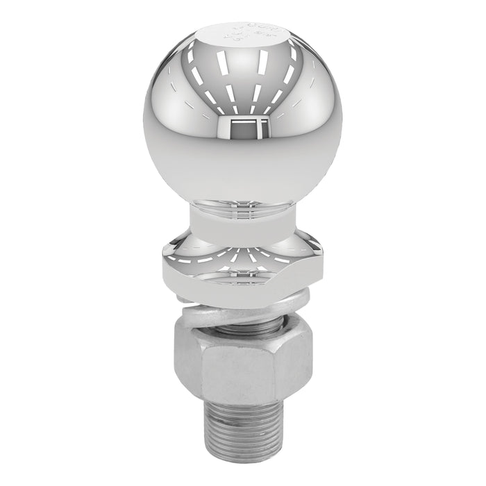 CURT Chrome Trailer Hitch Ball, 12,000 lbs, 2-5/16-Inch Diameter, 1 x 2-1/4-Inch Shank Model 40039
