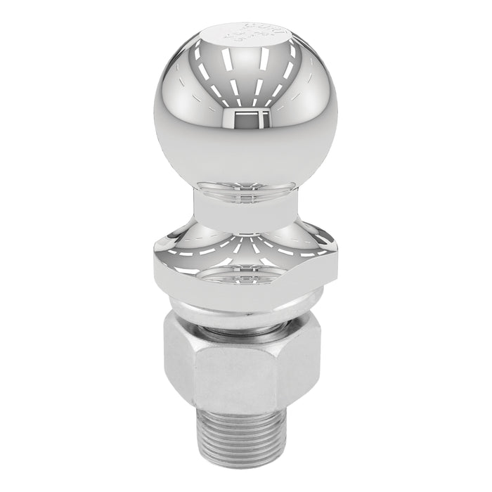 CURT Chrome Trailer Hitch Ball, 3,500 lbs, 1-7/8-Inch Diameter, 1 x 2-1/8-Inch Shank Model 40062