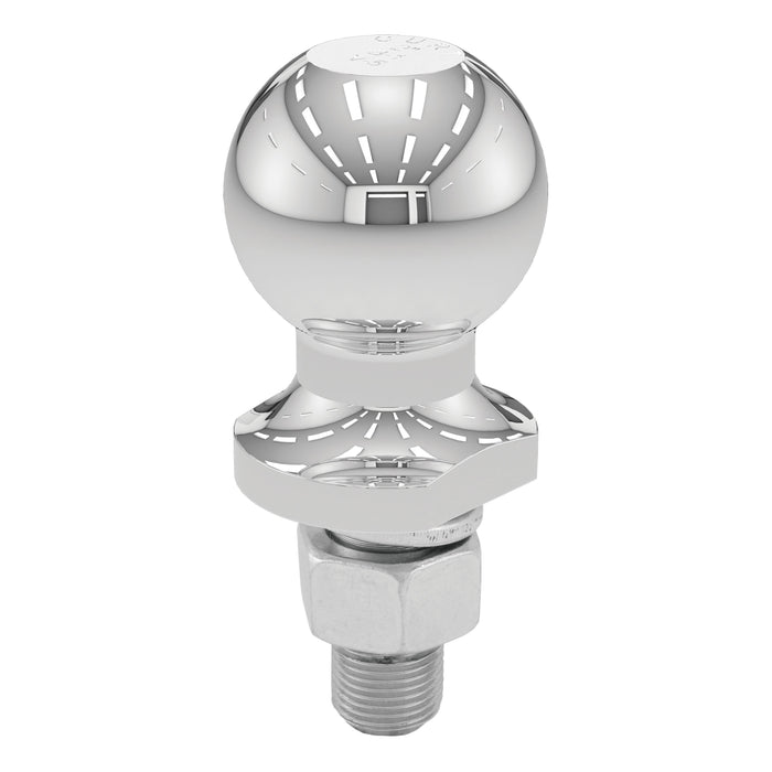 CURT Chrome Trailer Hitch Ball, 3,500 lbs, 2-Inch Diameter, 3/4 x 1-3/4-Inch Shank Model 40064