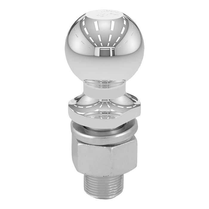 CURT 2-5/16-Inch Chrome Trailer Hitch Ball, 15,000 lbs, 1-1/4 x 2-5/8-Inch Shank, Packaged Model 40078