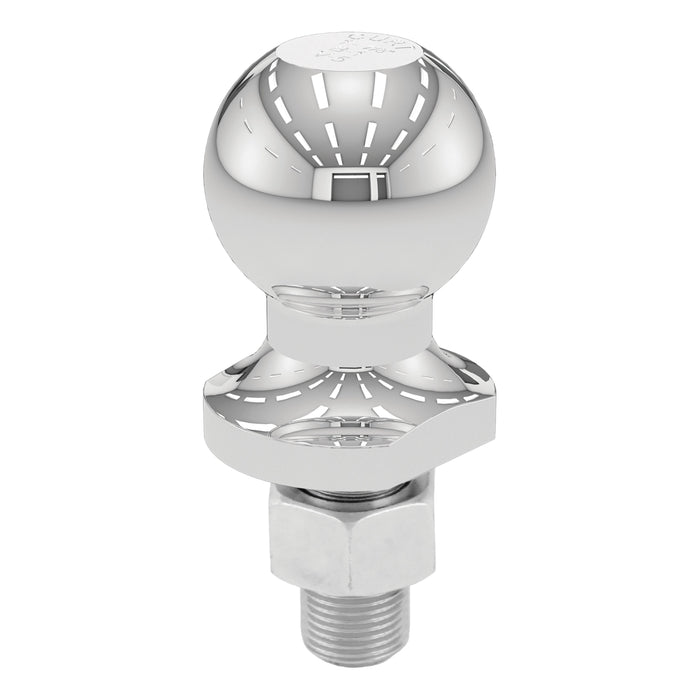 CURT Chrome Trailer Hitch Ball, 2,000 lbs, 1-7/8-Inch Diameter, 3/4 x 1-5/8-Inch Shank Model 40161
