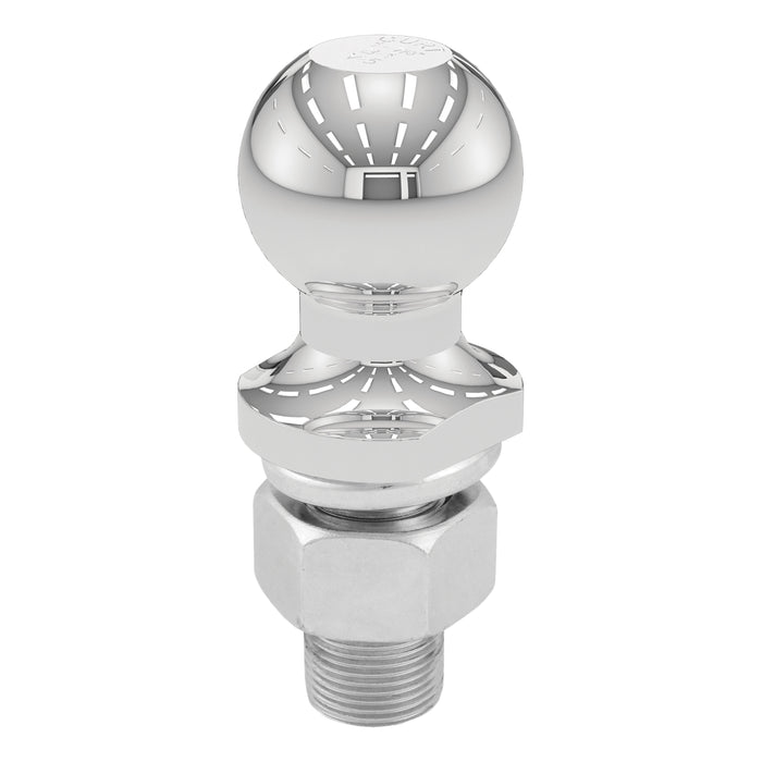 CURT Chrome Trailer Hitch Ball, 3,500 lbs, 1-7/8-Inch Diameter, 1 x 2-1/8-Inch Shank Model 40162