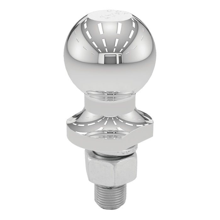 CURT Chrome Trailer Hitch Ball, 3,500 lbs, 2-Inch Diameter, 3/4 x 1-3/4-Inch Shank Model 40164