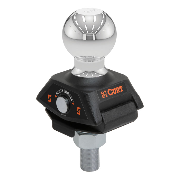 CURT RockerBall Cushion Hitch Trailer Ball 3,500 lbs, 2-Inch Diameter, 3/4-Inch Shank Model 40246