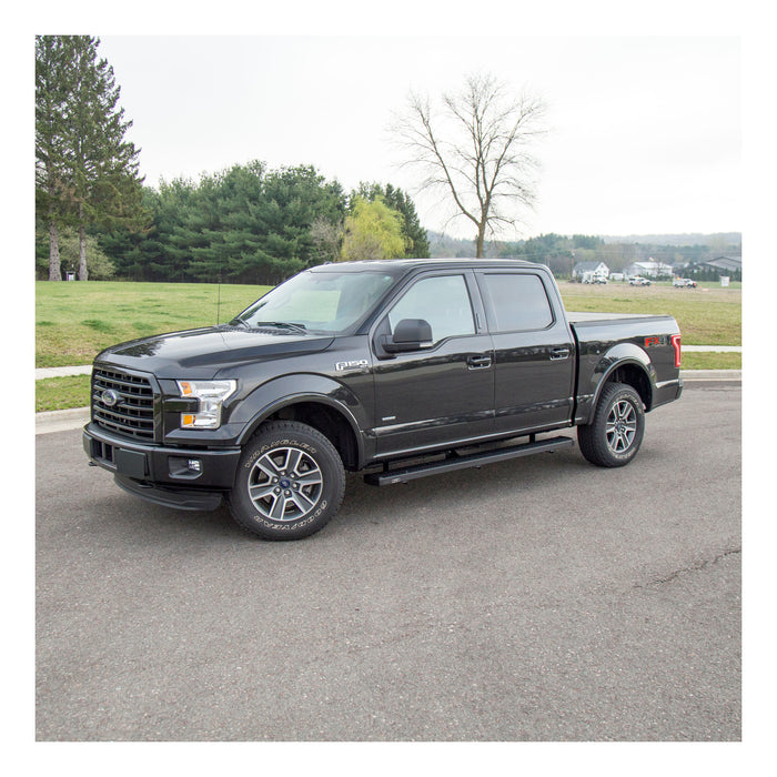 Luverne Grip Step 7" x 88" Black Aluminum Running Boards Select Ford F-150 Model 415088-401523
