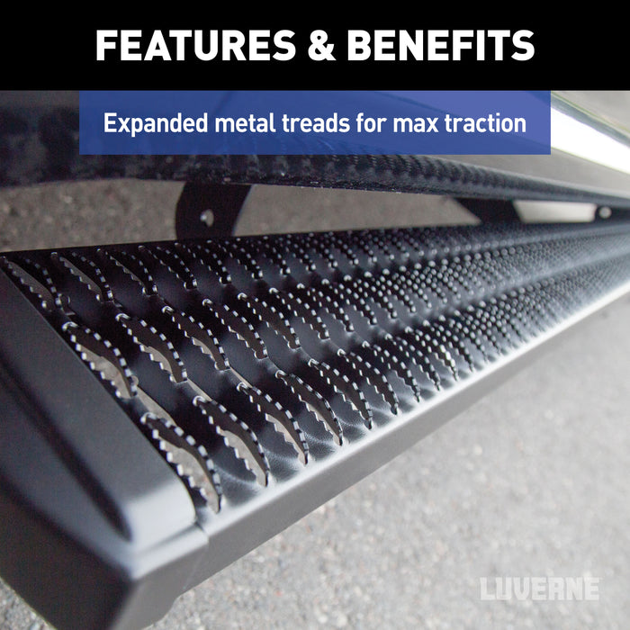 Luverne Grip Step 7" x 36" 100" Black Aluminum Running Boards Select Ram ProMaster Model 415100-401477