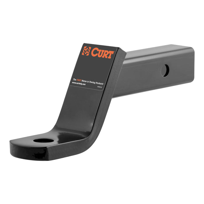 CURT Class 3 Trailer Hitch Ball Mount, Fits 2-Inch Receiver, 7,500 lbs, 1-Inch Hole, 4-Inch Drop, 2-In Rise Model 45051