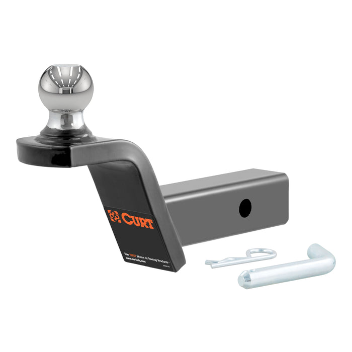 CURT Fusion Trailer Hitch Mount with 1-7/8-Inch Ball & Pin, Fits 2-Inch Receiver, 5,000 lbs, 2-In Rise Model 45152
