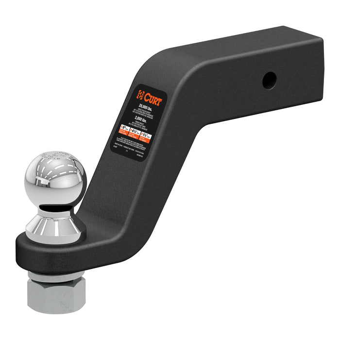 CURT Forged Trailer Hitch Mount with 2-5/16-Inch Ball, Fits 2-1/2-Inch Receiver, 20,000 lbs, 6-In Drop Model 45373