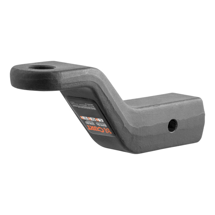 CURT Commercial Duty Forged Trailer Hitch Ball Mount, Fits 2-1/2-Inch Receiver, 20,000 lbs, 1-1/4-Inch Hole, 4-Inch Drop, 2-1/2-In Rise Model 45458