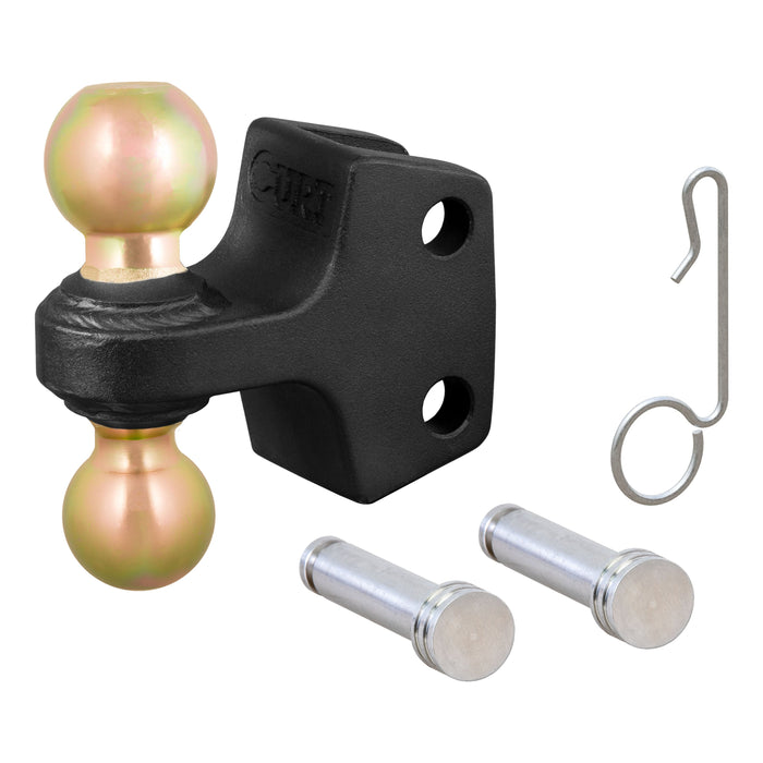 CURT HD Dual Ball Attachment for Weight Distribution Shank, 2 and 2-5/16-Inch, Up to 20,000 lbs Model 45934