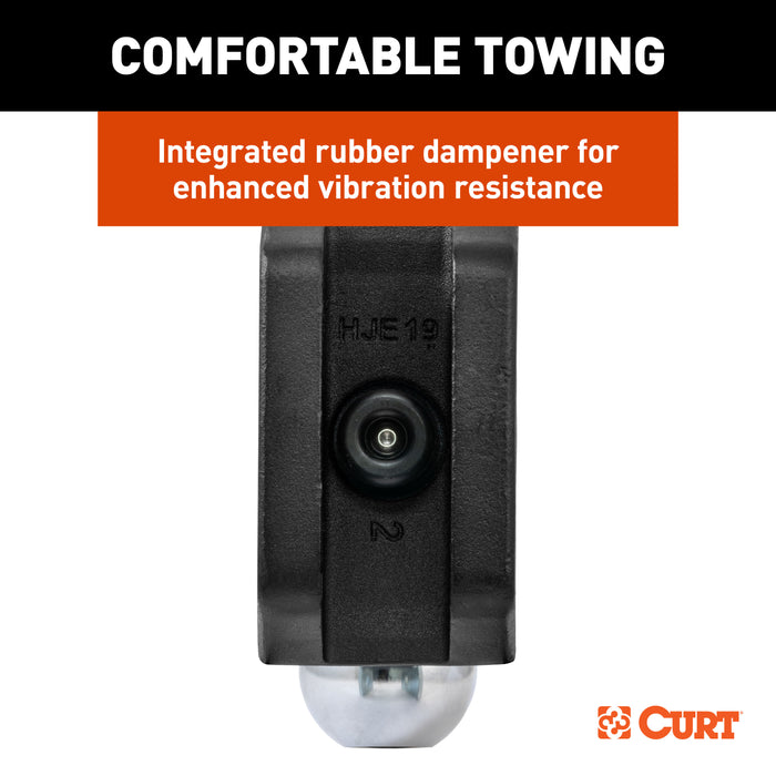 CURT Deep-Drop Adjustable Trailer Hitch Ball Mount with Dual Ball, 2" Shank, Up to 15,000 lbs Model 45936