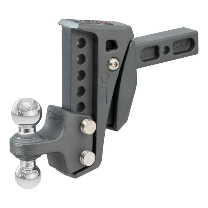 CURT Rebellion XD Adjustable Cushion Hitch Ball Mount, 2-Inch Receiver, 15,000 lbs., 6-Inch Drop Model 45951