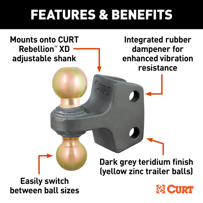 CURT Replacement Rebellion XD Dual Ball, 2, 2-5/16-Inch, Up to 20K Model 45953