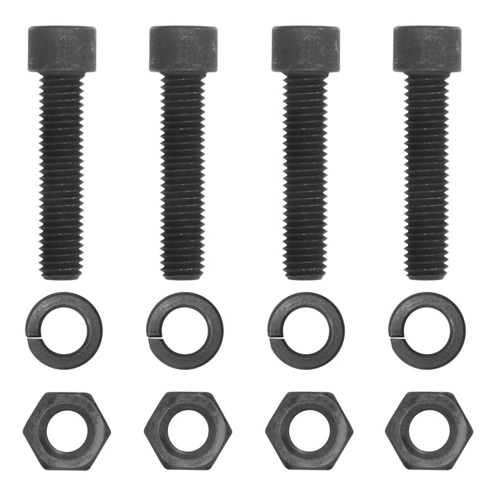 CURT Pintle Hitch Mount 1/2-Inch Hardware Kit, 4 Bolts, Black, Grade 8 Model 48334